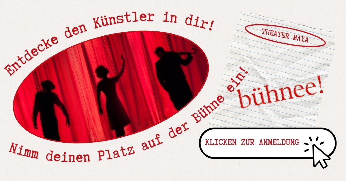 Die Bühne gehört dir! Entdecke den Schauspieler in dir!